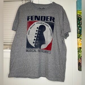 Lucky Brand Fender Gray Graphic T-Shirt